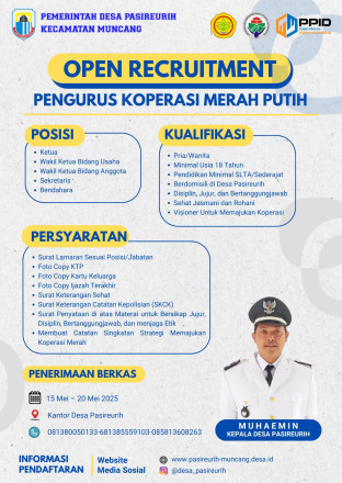 Rekrutmen Pengurus Koperasi Deesa Merah Putih